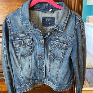 Loft denim jacket size 10
